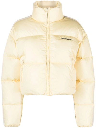 PALM ANGELS PALM ANGELS LOGO-EMBROIDERED PUFFER JACKET