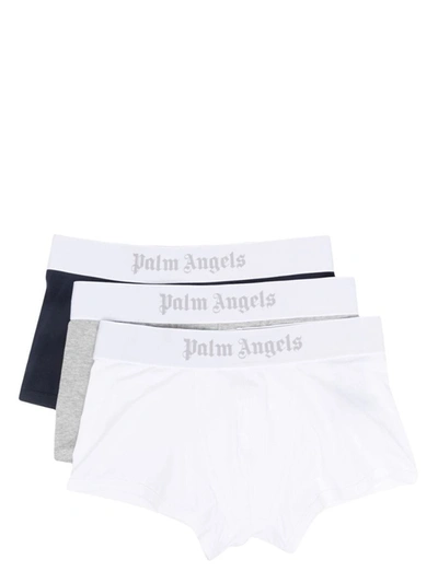 Palm Angels Three-pack Logo-print Boxers In Multicolor