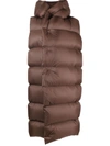 RICK OWENS RICK OWENS LUXOR QUILTED HOODED GILET