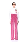 PRUNE GOLDSCHMIDT ALIX BOW TIE PANT