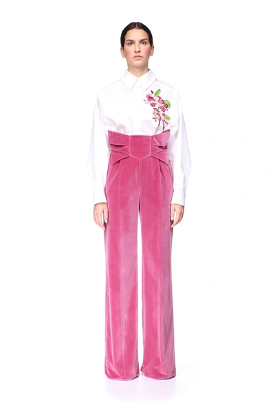 Prune Goldschmidt Bow Tie Pant In Pink