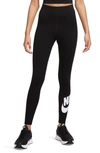 Nike Women's  Sportswear Classics High-waisted Graphic Leggings In Black