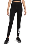 Nike Women's  Sportswear Classics High-waisted Graphic Leggings In Black,white