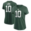 NIKE NIKE JORDAN LOVE GREEN GREEN BAY PACKERS PLAYER NAME & NUMBER T-SHIRT