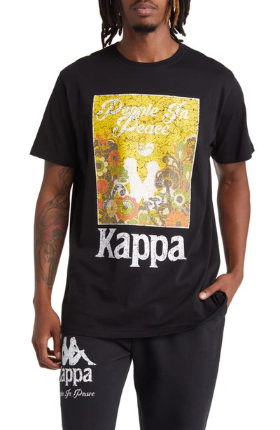 Kappa Authentic Ryder Graphic T-shirt In Jet Black