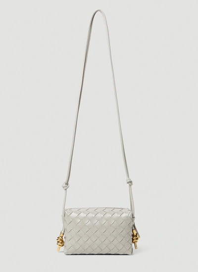 Bottega Veneta Women Mini Loop Camera Bag In Gray