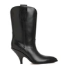 Bally 95 Cowboy Leather Boots In Black