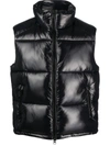 Save The Duck Aliantus Puffer Vest Jacket In Black