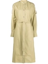 Studio Nicholson Green Itarsi Midi Dress In Yellow &amp; Orange