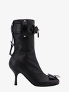 Jw Anderson Woman Ankle Boots Black Size 7 Leather In Black