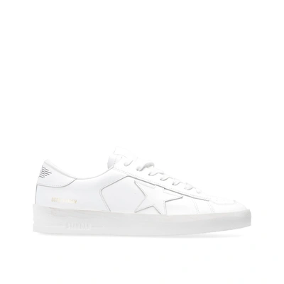 Golden Goose Leather Stardan Trainers In White