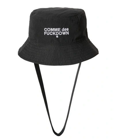 Comme Des Fuckdown Polyester Hats & Men's Cap In Black