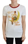 Dolce & Gabbana Bring Me To The Moon Print T-shirt In White