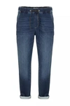 FRED MELLO FRED MELLO BLUE POLYESTER JEANS &AMP; MEN'S PANT