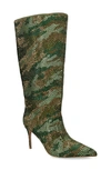 Kurt Geiger London Belgravia Crystal Embellished Bootie In Open Green