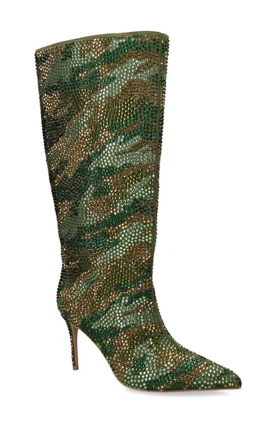 Kurt Geiger London Belgravia Crystal Embellished Bootie In Green