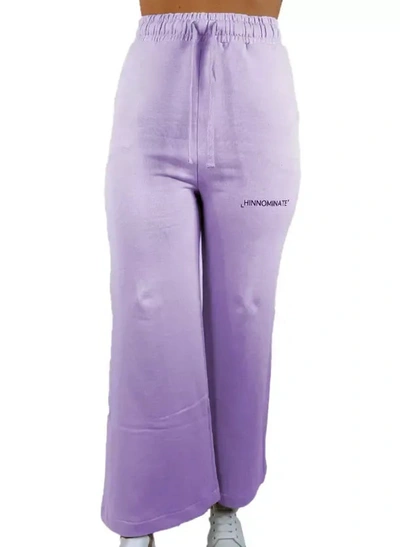 Hinnominate Cotton Jeans & Women's Pant In Purple