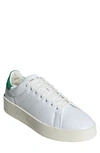 Adidas Originals Low Top Sneakers With Contrast Heel Tab In Ftwr White/ Green/ Off White