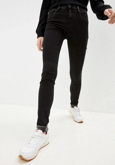 Love Moschino High Waist Zip And Button Closure Jeans & Pant In Black