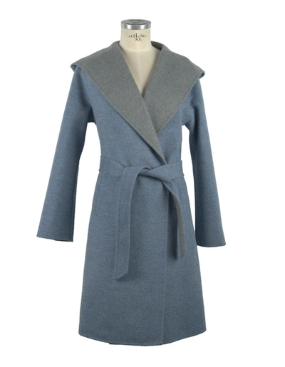 Made In Italy Wool Vergine Jackets & Women's Coat In Blue