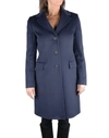 Made In Italy Blue Virgin Wool Jackets & Coat In Blue