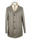 MADE IN ITALY MADE IN ITALY ELEGANT GRAY WOOL-CASHMERE MEN'S JACKET