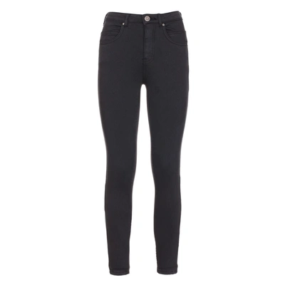 Maison Espin Chic High-waist Super Skinny Olivia Pants In Black