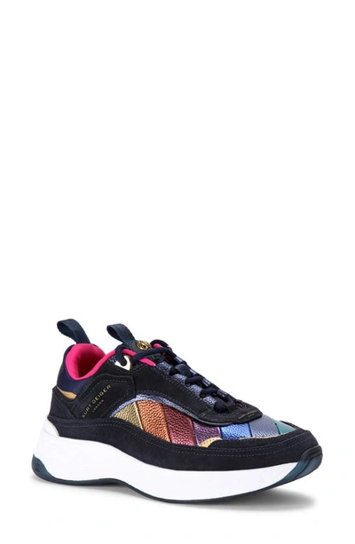 Kurt Geiger Women's Kensington Multicolor Platform Sneakers In Navy