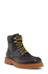 Bottega Veneta Men's Haddock Leather Lace-up Boots In Brown