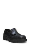 Bottega Veneta Haddock Intrecciato Leather Loafers In Black