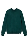 Les Deux Greyson Merino Wool Crewneck Sweater In Green