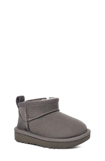 Ugg Kids' Classic Ultra Mini Water Resistant Boot In Grey