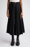 Sacai Black Carhartt Wip Edition Midi Skirt In Black