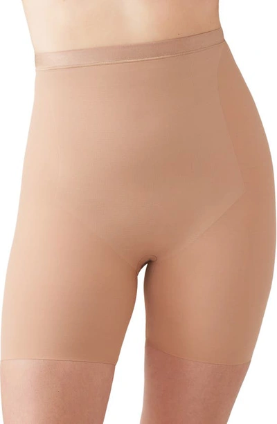 Wacoal Shape Revelation Straight High Waist Thigh Shaper In Praline