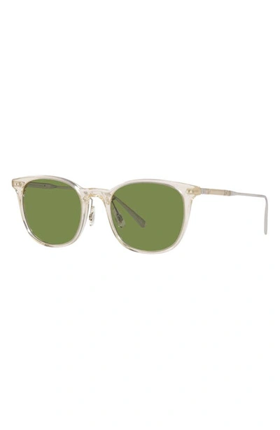 Oliver Peoples Man Sunglasses Ov5482s Gerardo In Buff_brushed_silver_green_c