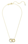 Swarovski Dextera Interlink Pendant Necklace In Gold