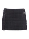 Durazzi Milano Black Stretch Polyester Mini Skirt In Black