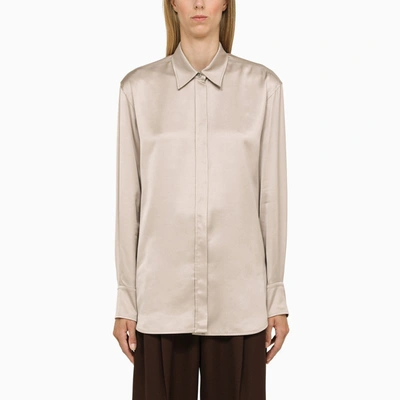 Golden Goose Batilda Boyfriend Satin-finish Shirt In Pink