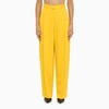 Marni Yellow Viscose Baggy Trousers In Yellow