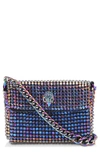 Kurt Geiger Mini Party Crossbody Bag In Purple Blue Multi