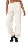 Edikted Clark Oversize Cotton Blend Sweatpants In Cream