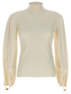 Chloé Arms Slit Sweater In White