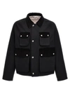Thom Browne Cropped Relaxed Field Jacket Top Applied Pockets