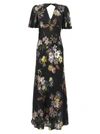 Twinset Floral-print Satin Maxi Dress