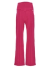 CHIARA FERRAGNI BRAND LOGO EMBROIDERY JOGGERS PANTS FUCHSIA