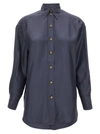 Zimmermann Straight-point Collar Silk Shirt