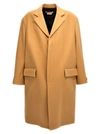 MARNI SINGLE-BREASTED WOOL COAT COATS, TRENCH COATS BEIGE