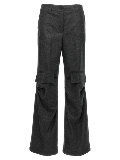 P.a.r.o.s.h . Cargo Trousers In Grey