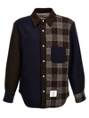 Thom Browne Snap Front Shirt Jacket In Beige