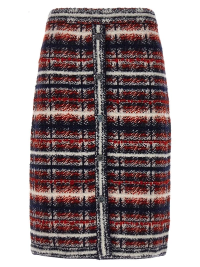 Thom Browne Tartan Skirt In Multicolor